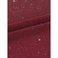 thumbnail image 5 of INSPIRE CHIC Blouse Transparente en Maille Pailletée pour Femme avec Bretelles Spaghetti Camisole S Rouge Vin, 5 of 5