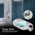 thumbnail image 4 of NIKOU ABS Soap Dish, Soap Holder with Shower Rod Fixation for Bathroom, 4 of 8