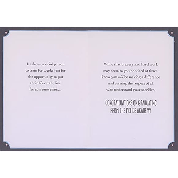 Designer Greetings Bravery - Strength - Honor - Community : Police Academy Graduation Congratulations Card