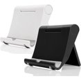 thumbnail image 1 of Cell Phone Stand for Desk 2 Pack Mobile Phone Holders Desktop Tablet Stand, Foldable Phone Dock Universal Adjustable Tablet Stand for Desk Compatible with Cell Phone Support (Black+White), 1 of 5