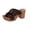 Black High Heels Shoes for Women, variant on Hopeusnice High Heels Shoes for Women Non-Slip PU Materials Summer Shoes Breathable Block High Heel Women's High Heels Shoes Trendy Soft Open Toe Sandals Moisture-Wicking Elegant Shoes Brown 40