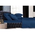 thumbnail image 3 of Mocassi 1800 Series Sheet Set 6 Pieces Deep Pocket Twin/Twin XL Navy Blue, 3 of 3