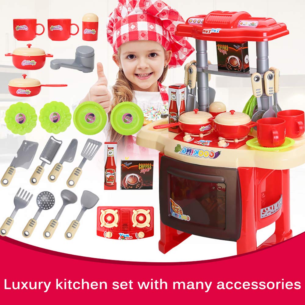 Kid Cooker Play Set Simulation Children Cooker Play Set Kitchen Play Set Kids Kitchen Plaything Kids Kitchen Play Set Children Kitchen Bauble