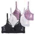 thumbnail image 1 of Kcodviy Pack of 3 Women High intensity Sports Bras for Women Bras with Underwire Push Bras Packs Up Bra Set Women Sports Bra for Women Bustier Sports Bra Training Running one Shoulder Sports Bra, 1 of 2