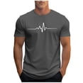 thumbnail image 1 of Plebaso T-shirt Graphique pour Hommes Été Manches Courtes T-Shirts Col Rond Chemises Décontractées Hauts de Plage Imprimés pour Hommes, 1 of 5