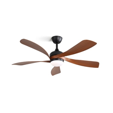 Sofucor 52-Inch Flush Mount Modern Ceiling Fan with 5 Blades, Remote Control, 3-Colour LED Light, Quiet Reversible DC Motor