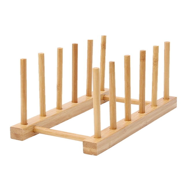 Agiferg Multifunctional Bamboo Kitchen Dish D rain Rack Tableware Storage Rack