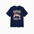 thumbnail image 4 of PatPat Robe à Séchage Rapide avec Slogan Graphique de Montagne Imprimé, Tee-Shirt Surdimensionné Ou Robe à Bretelles Fluides avec Poches, 4 of 5