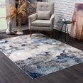 thumbnail image 1 of eRug Outlet Geometric Traditional Indoor Modern Area Rug Navy Blue, 1 of 6