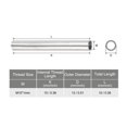 thumbnail image 2 of Unique Bargains Round Coupling Nut M10x1mm 10mm Threaded Sleeve Connector Rod Bar Stud Tube 10 Pack, 2 of 4