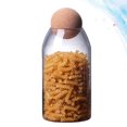 thumbnail image 2 of Réservoir de Stockage en Verre Borosilicate Transparent 1200ML avec Bouchon, 2 of 6