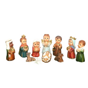 pitrice 11Pcs Nativity Scene Manger Figurines Set Christmas Nativity Figurines Ornaments for Office