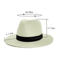 thumbnail image 3 of Meitianfacai Women's Sun Hat, Wide Rimmed Sun Protection Straw Hat Summer UV Protection Beach Cap with Ribbon, 3 of 5