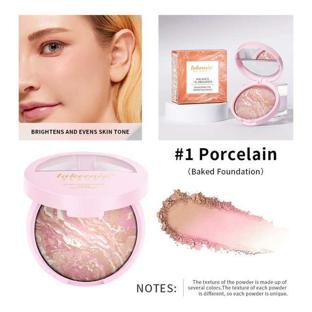 Multipurpose Contour Bronzer Powder Foundation, Lightweight Buildable Sheer to Light Coverage, Long-lasting, Satin Shimmer Finish Face Powder Makeup & Setting Powder