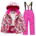 thumbnail image 1 of Hiiyo Kids Fleece Lined Ski Jacket & Pants Set Winter Snowboarding Winter Warm Snow Suits, 1 of 2
