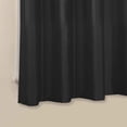 thumbnail image 2 of Mainstays Faux Silk 63" Drapery Grommet Window Curtains Panel, Black, 2 of 7