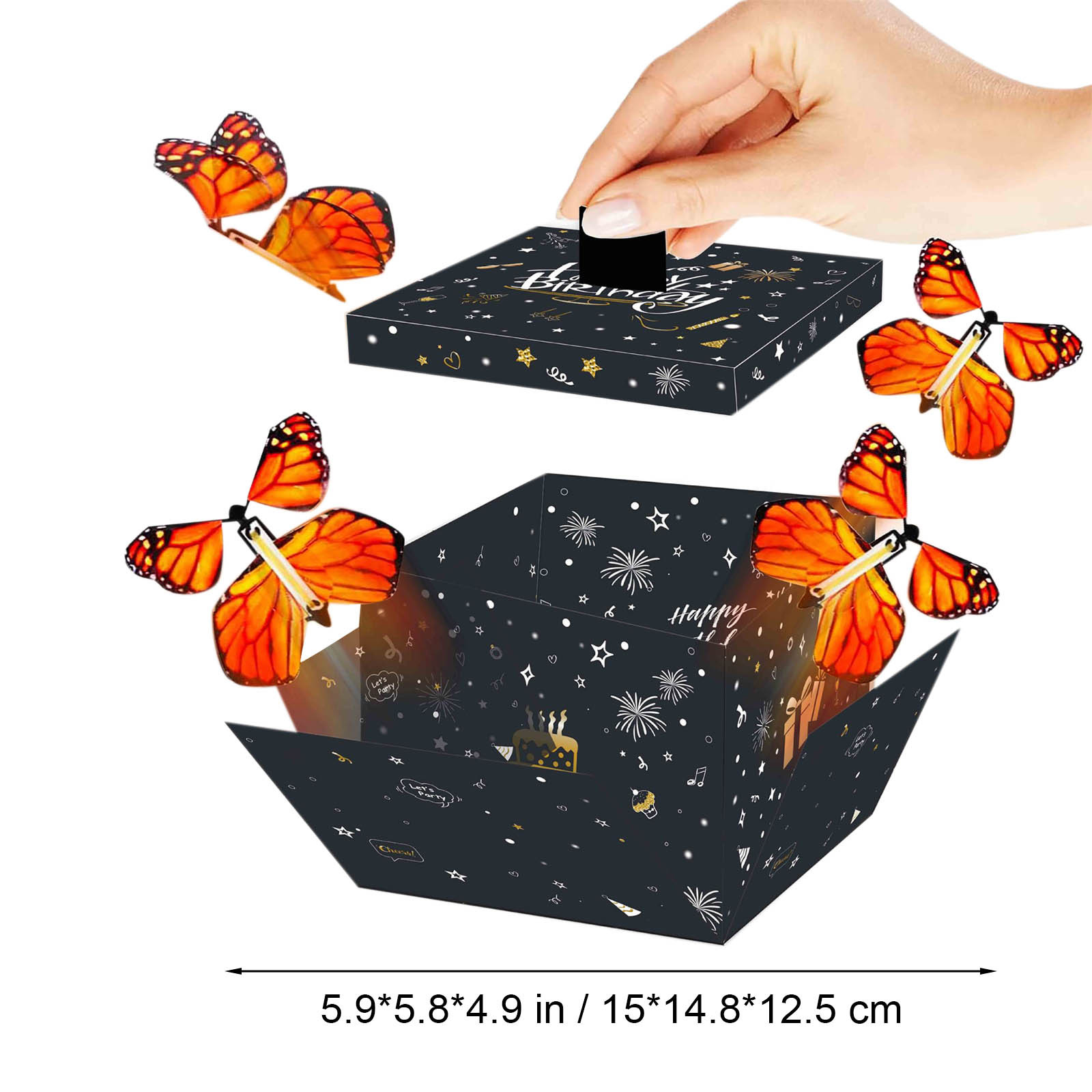 Ovzne Explosion Gift Box Surprise Flight Box Birthday Party Graduation New Year Wishes Any Occasion On Clearance