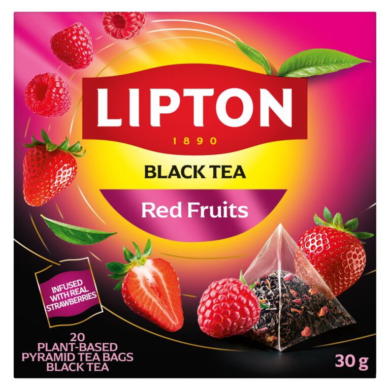 LIPTON Fruits Rouge The Noir 20 sachets pyramidaux