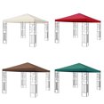 thumbnail image 1 of Gazebo Top Replacement Outdoor Patio Umbrella Cover Waterproof Replacement Top Polyester Sunshade Canopy, Beige, 1 of 9