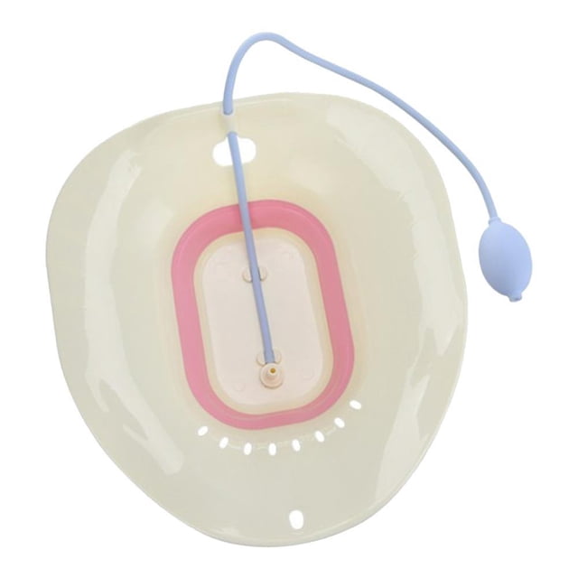 Foldable sitz bath sitz bath bidet sitz bath bidet insert for toilet WC, with Pink-2