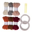 thumbnail image 2 of HILABEE 6 Pieces Knitted Yarn Handcrafting 5M Colorful Cushion Home Decor Craft Yarn C, 2 of 9