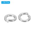 thumbnail image 3 of Unique Bargains Rondelle M4 à Loquet Séparé, Lot de 100 Joint de Rondelle à Loquet à Ressort en Acier Inoxydable 304 de 4 mm ID 6,3 mm OD, Ton Argent, 3 of 5