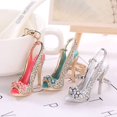thumbnail image 3 of High Heel Shoe Keychain Crystal Purse Car Key Chain Rhinestone Key Chain Girl Bag Decorative Keyring Alloy Keyring, 3 of 6