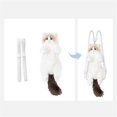 thumbnail image 4 of CHENMEI Cute Cow Cat Backpack Plush Bag Realistic Stuffed Animals Cat Backpack Adjustable Strap (, 4 of 8