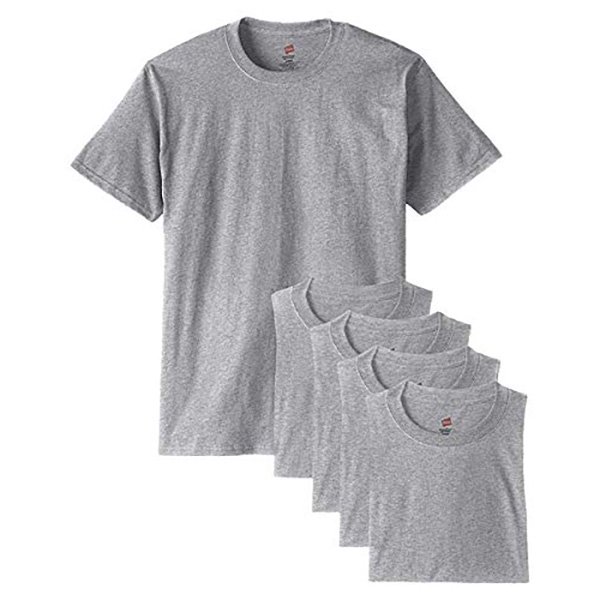 Hanes T-Shirt à Manches Courtes ComfortSoft pour Hommes - 5280 (Lot de 5)
