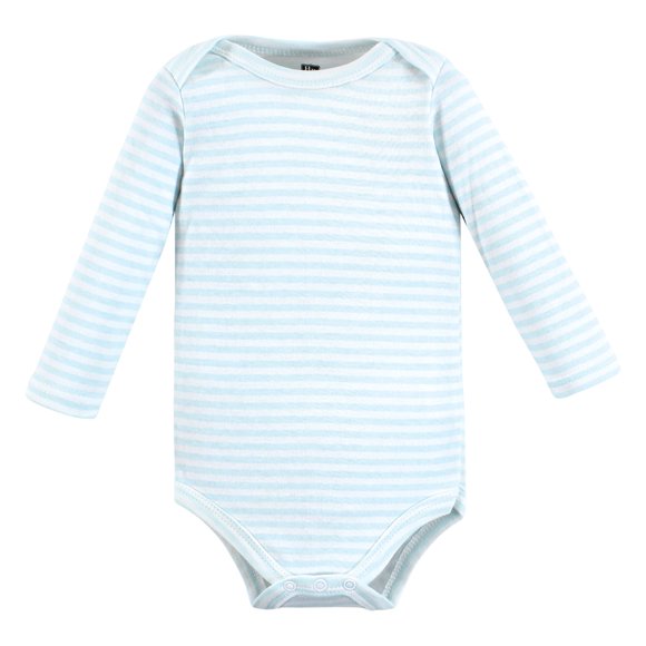 Hudson Baby Unisex Baby Cotton Long-Sleeve Bodysuits, Arctic Animals, 3-6 Months