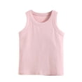 thumbnail image 5 of MKOSPLRT Running Tank Tops for Kids Toddler Boys Girls Crew Neck Ribbed Trim Tanks Sleeveless Solid Lounge Tshirts Comzy Workout Tanks, 5 of 5