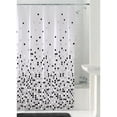 thumbnail image 4 of Mainstays Matrix PEVA Shower Curtain, 70" x 72", Black, 4 of 6