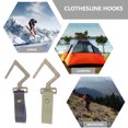 thumbnail image 4 of 7Pcs Tent Clothesline Hooks Leather Button Hooks Leather Hangers Camping Hooks, 4 of 8
