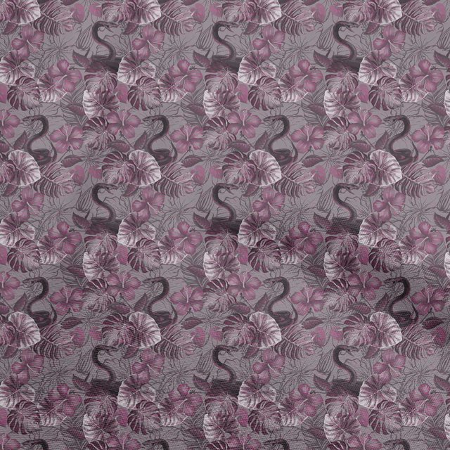 oneOone Polyester Spandex Purple Fabric Tropical Craft Projects Decor Fabric Printed By The Yard 56 Inch Wide
