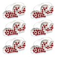 thumbnail image 1 of MesaSe Serviette Buckle 6Pcs Multi-purpose Reusable Unique Wedding Banquet Party Heart Serviette Buckle, 1 of 5