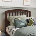 thumbnail image 2 of Pemberly Row Contemporary Mission-Inspired Twin Wood Headboard in Walnut, 2 of 9