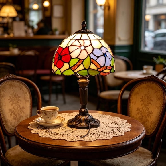 Table Lamp for Bedroom Living Room Study, Small Night Light with Soft Warm Glow, Decorative Desk Lamp for Coffee Shop, Ambient Lighting for Home Office Wedding Festive Decor