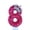 Numéro 8, variante sur Goleeg Bougies d'Anniversaire Rose Vif Couronne Numéro 6 Bougie Décorations de Fête d'Anniversaire Dessus de Gâteau Décor de Cupcake pour Fournitures de Célébrations d'Anniversaire