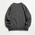 thumbnail image 5 of Bmisegm T-Shirts Graphiques à Manches Longues Décontractés pour Femmes, Chandails à Col Rond, Hauts à Enfiler pour Femmes, Chandails Décontractés pour Femmes, Gris Foncé TG, 5 of 5