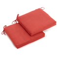 thumbnail image 1 of Blazing Needles 93454-2-CH-MS-CR Coussin de Chaise en Polyester Filé 20 Pouces par 19 Pouces (Ensemble de Deux) - Rouge Cardinal, 1 of 2