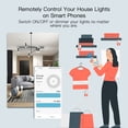 thumbnail image 2 of Smart Tuya WiFi Dimmer Switch, 1-Gang Touch Control, 90-250V AC, App Remote & Timer Function, Voice Control Compatible, US Standard, Black Finish, 2.4GHz Wi-Fi, Dimmable for LED/CFL/INC Bulbs, Home, 2 of 6