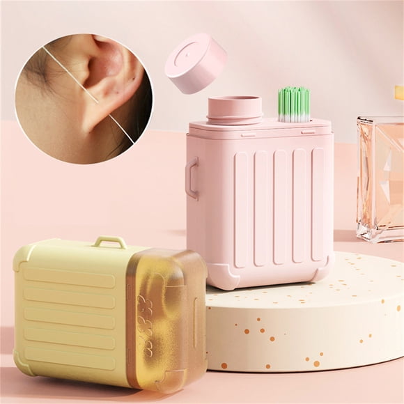 Bowayaoa Ear Piercing Cleaning Solution, Ear Care Liquid for Clogged Piercings, Piercing Aftercare Kit with Travel Case, Odor Prevention Cleaning Line for Ear Holes, Soft Flexible Earring Cleaner