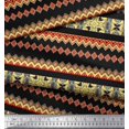 thumbnail image 2 of Soimoi Poly Georgette Fabric Damask & Aztec Southwestern Print Fabric by The Yard 42 Inch Wide, 2 of 3