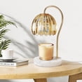 thumbnail image 1 of TUOTGOYEZ Candle Warmer Lamp, Electric Candle Lamp Warmer with 2 Bulbs for Scented Candles, Dimmable Wax Melt Warmer with Marble Base for Home Bedroom Décor Aesthetic House Warming Gifts, 1 of 6