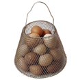 thumbnail image 3 of AMERTEER Egg Basket Galvanized Collapsible Egg Mesh Box Fast-Drying Portable Egg Storage Basket Easy Washing Kitchen Grocery Storage Organizer for Vegetable Onion Potato Fruit, 3 of 9