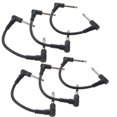 thumbnail image 4 of 6pcs Guitar Patch Cable 6.35mm Guitar Audio Cable Electric Bass Audio Cable 15cm, 4 of 8