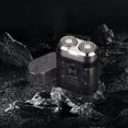 thumbnail image 4 of Estbridge Rasoir Électrique Portable Mini pour Hommes avec Design Transparent, Tête Flottante à Double Rotation, Écran LCD, Rechargeable par USB, Étanche, Rasoir de Voyage, 4 Couleurs Disponibles - Simple Uni, 4 of 8
