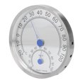 thumbnail image 4 of Round Thermometer Stainless Steel Waterproof Heat Resistant Thermometer Hygrometer for Outdoor Without Holder, 4 of 14