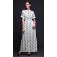 thumbnail image 3 of Bimba Robe Longue en Rayonne Géométrique Shibori pour Femmes Boho Plage Cocktail Fête Maxi Fendue-Petit, 3 of 6
