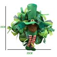 thumbnail image 3 of St Patrick's Day Leprechaun Wreath Clovers Leprechaun Ribbon Very Weather, 3 of 8